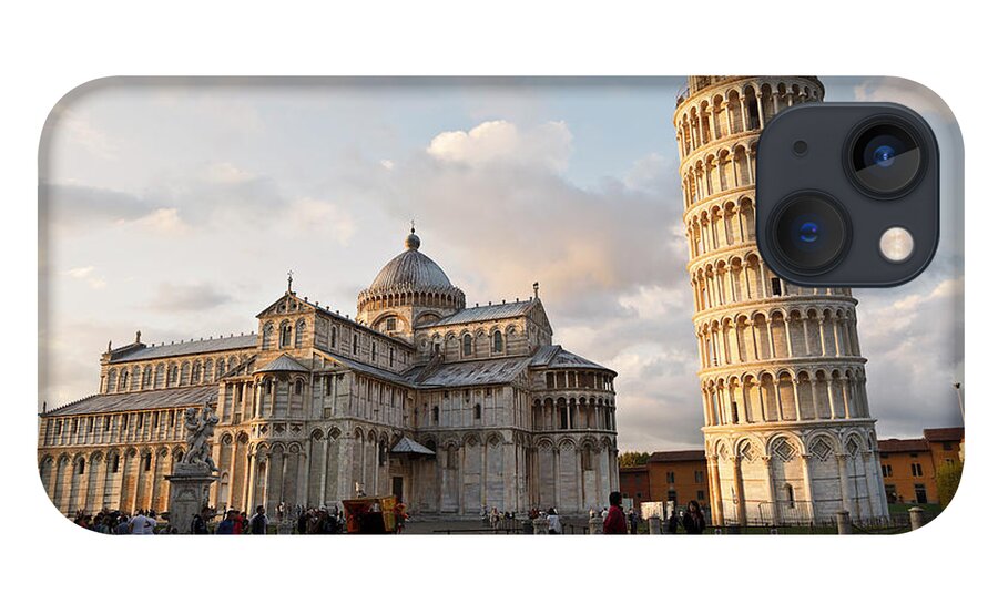 Outdoors iPhone 13 Case featuring the photograph Piazza Dei Miracoli In Pisa by Luis Davilla