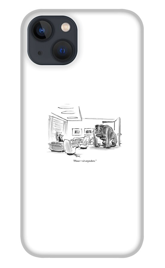 Please - Sit Anywhere iPhone 13 Case