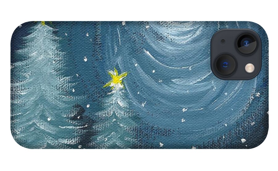 Polar Vortex iPhone 13 Case featuring the painting Polar Vortex 2014 by Lynn Babineau