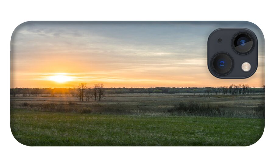 Prairie Sunset iPhone 13 Case featuring the photograph Prairie Comet by Dan Hefle