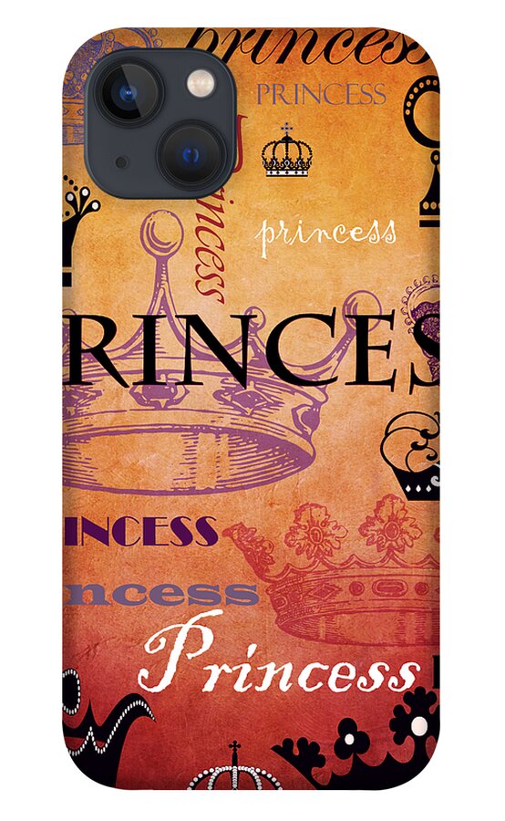 Princess iPhone 13 Case featuring the mixed media Princess 2 by Angelina Tamez