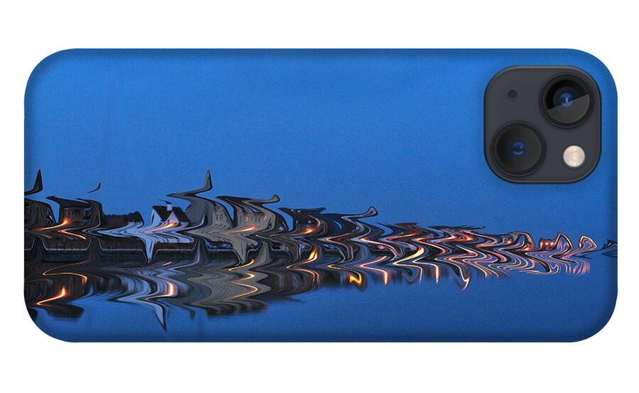 Seascape iPhone 13 Case featuring the photograph Promenade in Blue by Spikey Mouse Photography
