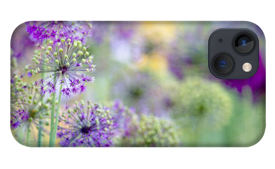 Purple iPhone 13 Case featuring the photograph Purple Allium by Rebecca Cozart