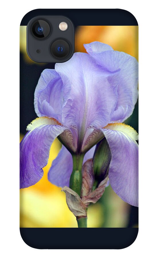Flower iPhone 13 Case featuring the photograph Purple Iris by Karen Adams