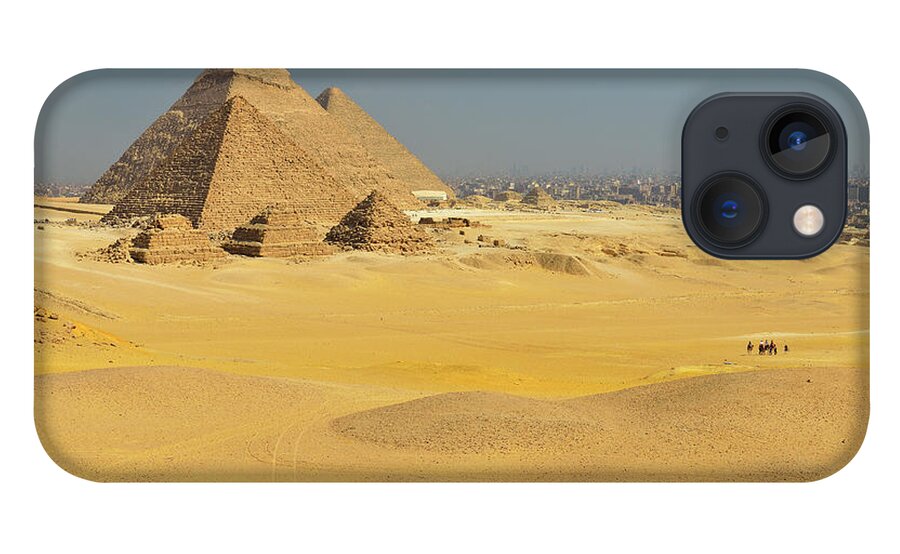 Built Structure iPhone 13 Case featuring the photograph Pyramids Of Giza by Raimund Linke