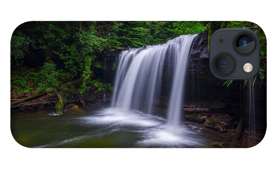 Martins Fork Creek iPhone 13 Case featuring the photograph Quadrule falls summer by Anthony Heflin