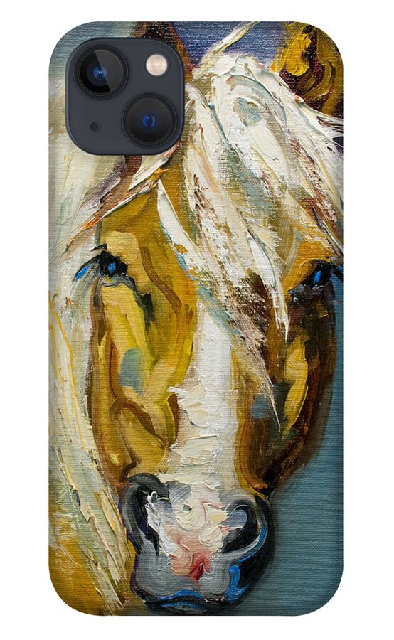 Horse iPhone 13 Case featuring the painting Ranch Horse by Diane Whitehead