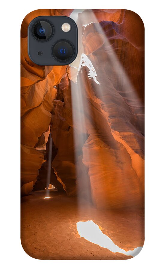 Antelope Canyon iPhone 13 Case featuring the photograph Rays of Light by Tassanee Angiolillo
