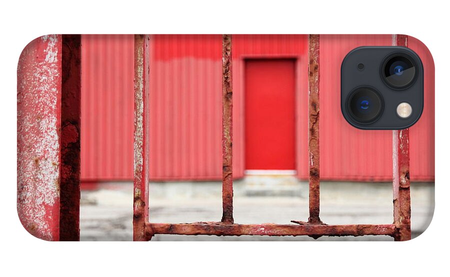 iPhone 13 Case featuring the photograph Red Door by Kreddible Trout