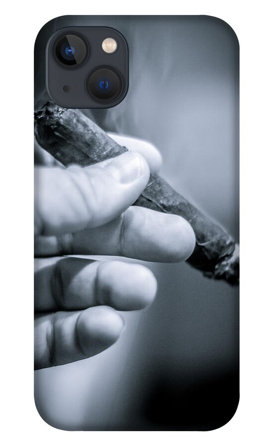 Relaxing With A Cigar iPhone 13 Case featuring the photograph Relaxing with a Cigar by David Morefield