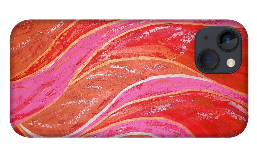 River iPhone 13 Case featuring the painting River of Love by Deb Brown Maher