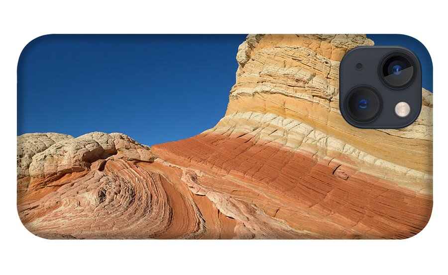 00559280 iPhone 13 Case featuring the photograph Rock Formation Vermillion Cliffs N M by Yva Momatiuk John Eastcott