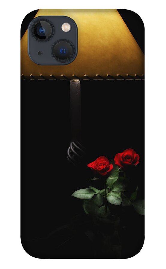 Red Roses iPhone 13 Case featuring the photograph Roses by Lamplight by Ron White