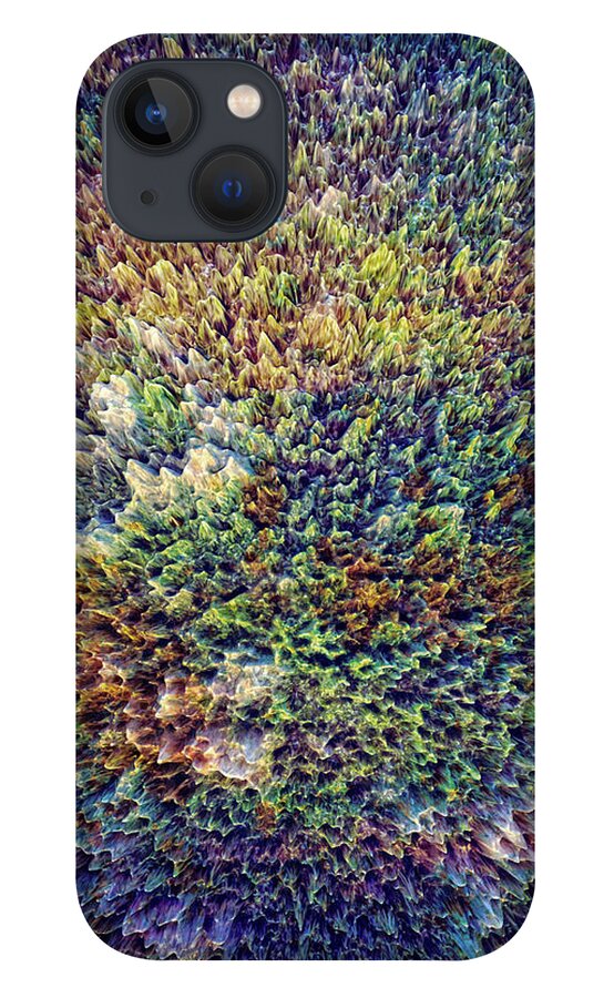 Abstracts iPhone 13 Case featuring the digital art Roughly Homogeneous by Matthew Lindley