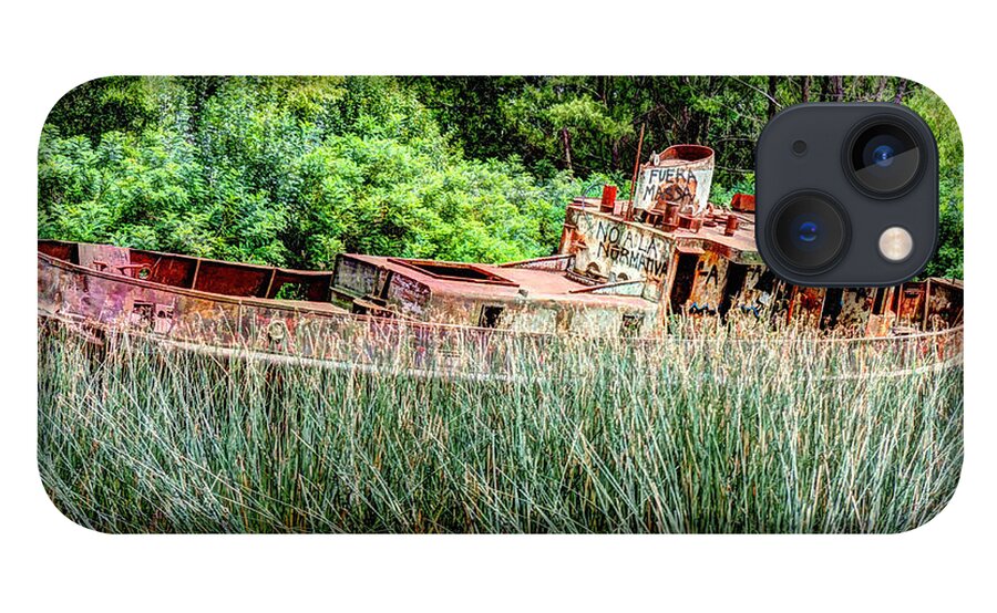Photograph iPhone 13 Case featuring the photograph Rusty Ship by Richard Gehlbach