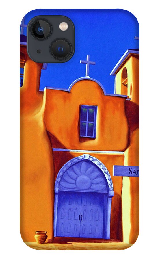 Taos iPhone 13 Case featuring the painting San Francisco De Asis by Cheryl Fecht