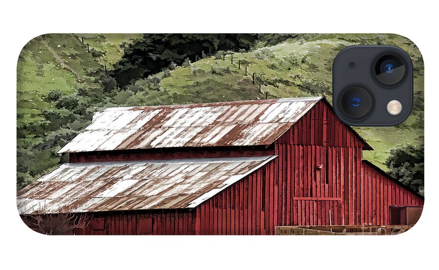 Barn iPhone 13 Case featuring the photograph Santa Rosa Rd Barn by Kathleen Gauthier