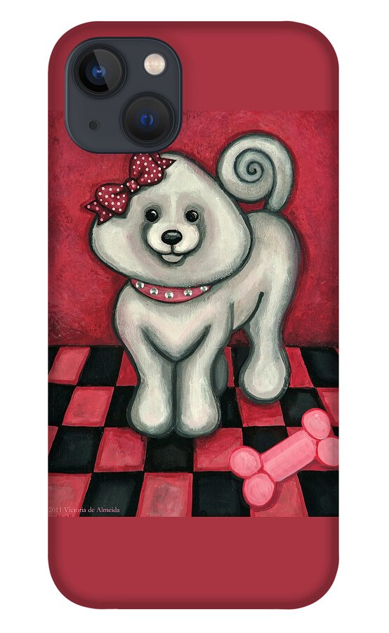 Poodle iPhone 13 Case featuring the painting Savannah Smiles by Victoria De Almeida