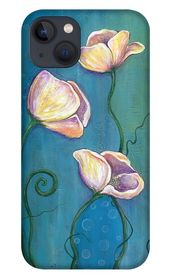 Floral iPhone 13 Case featuring the painting Sea Blossoms by Tanielle Childers