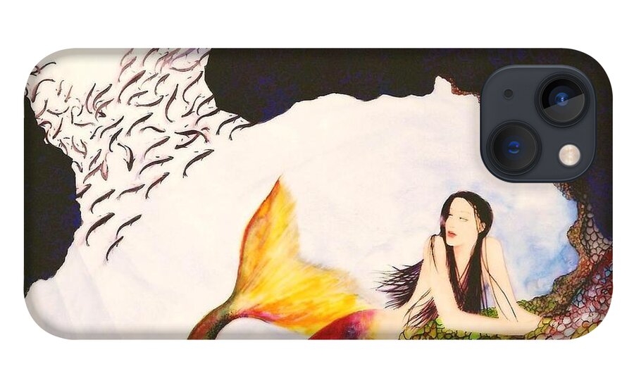 Ocean iPhone 13 Case featuring the painting Secret Hideaway by Frances Ku