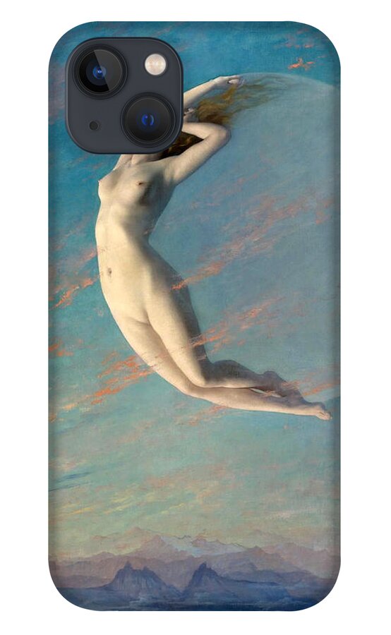 Albert Aublet iPhone 13 Case featuring the painting Selene by Albert Aublet