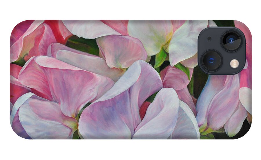 Acrylic iPhone 13 Case featuring the painting Senteur en couleur by Muriel Dolemieux