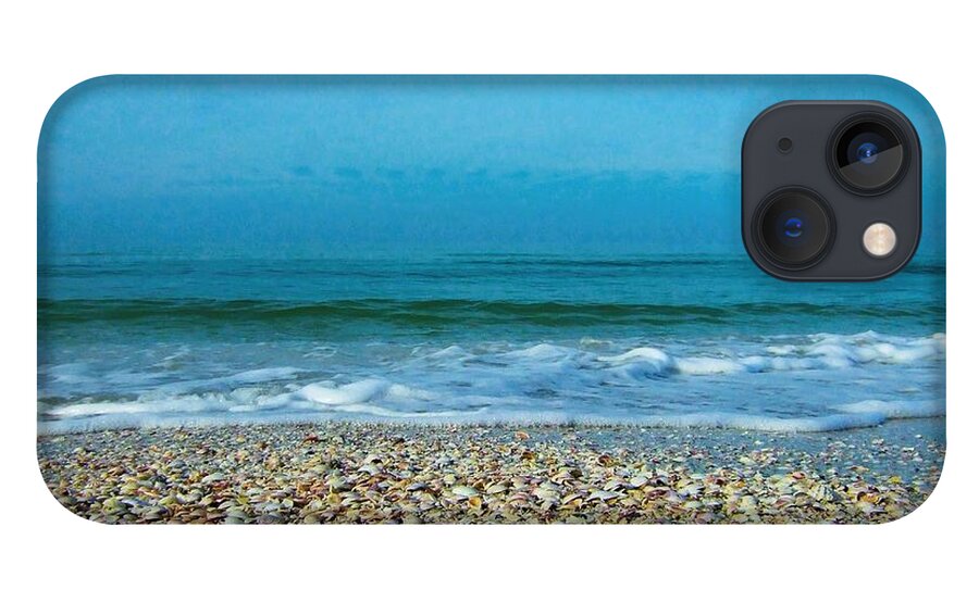 Beach iPhone 13 Case featuring the photograph Shells at the Shoreline by Steve Ondrus