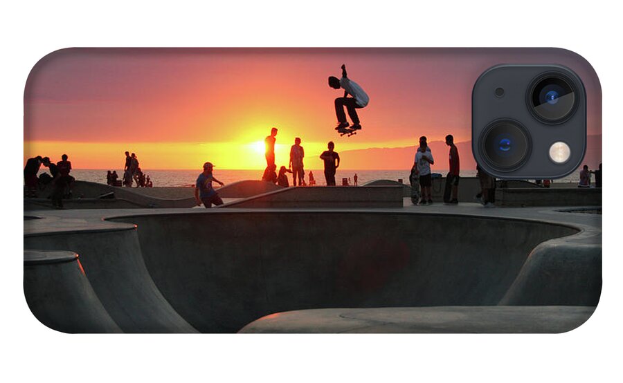 Expertise iPhone 13 Case featuring the photograph Skateboarding At Venice Beach by Mgs