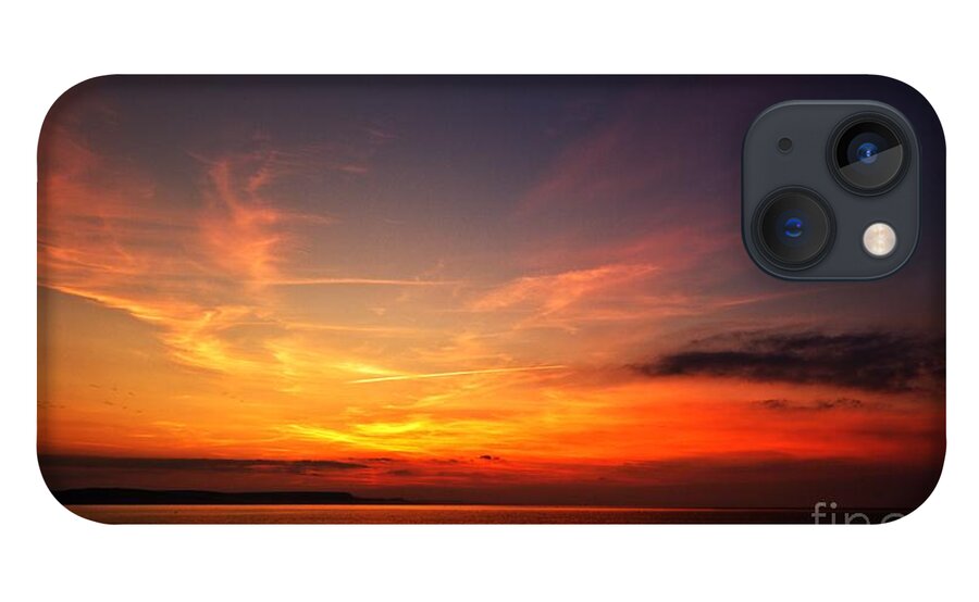 Sunrise iPhone 13 Case featuring the photograph Skies on Fire by Baggieoldboy