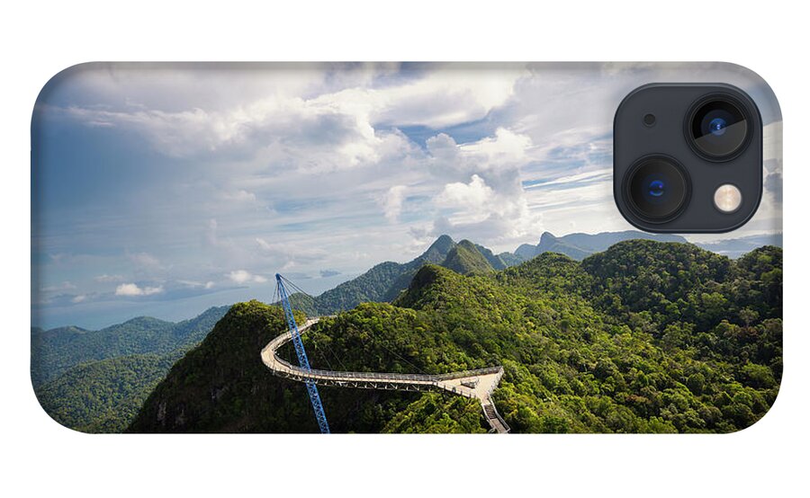 Tropical Rainforest iPhone 13 Case featuring the photograph Sky Bridge Scenic View by 35007