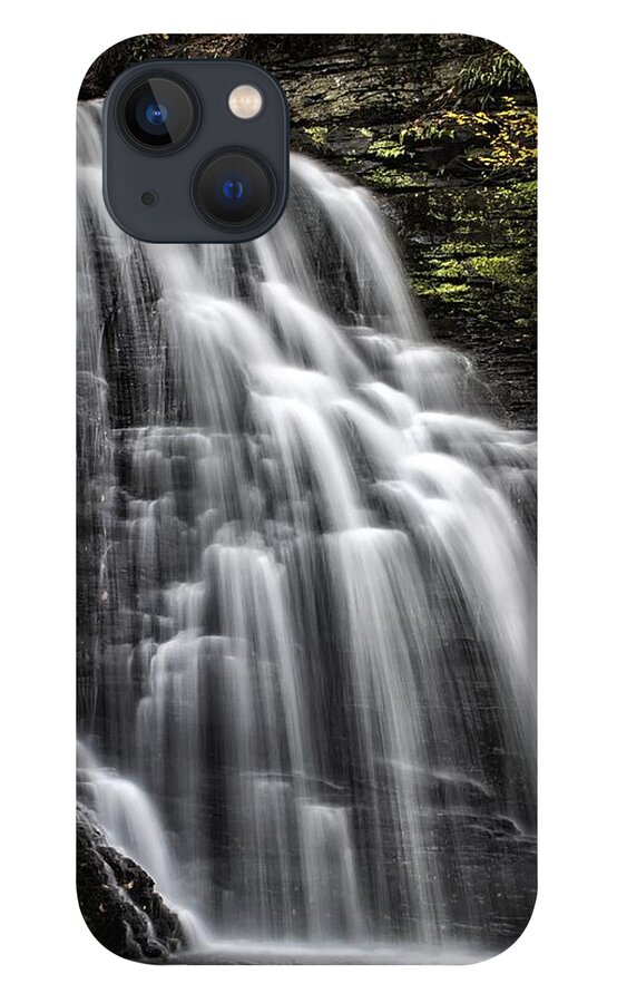 Bushkill Falls iPhone 13 Case featuring the photograph Slow Fall by Rob Dietrich
