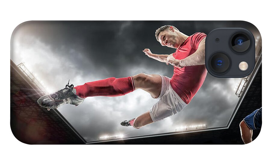 Soccer Uniform iPhone 13 Case featuring the photograph Soccer Kick by Peepo