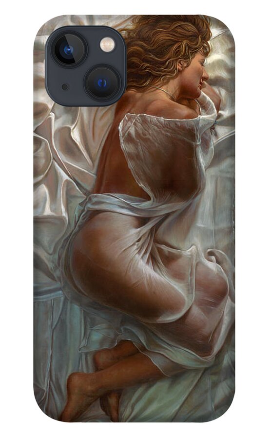 Portrait iPhone 13 Case featuring the painting Sogni Dolci by Mia Tavonatti