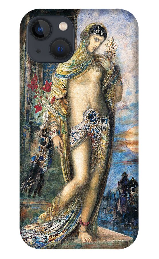 Gustave Moreau iPhone 13 Case featuring the painting Song of Songs by Gustave Moreau