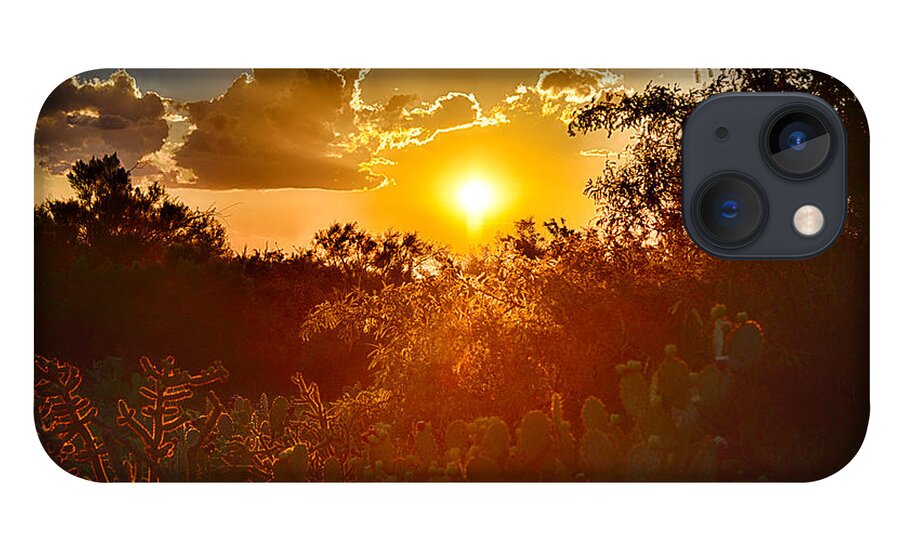 Arizona iPhone 13 Case featuring the photograph Southern Arizona Monsoon Sunset by Michael Newberry