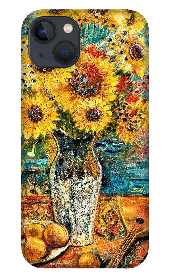 Shijun iPhone 13 Case featuring the painting Southern Sunshine by Shijun Munns