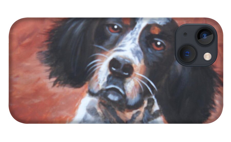 Pets iPhone 13 Case featuring the painting Spaniel by Kathie Camara
