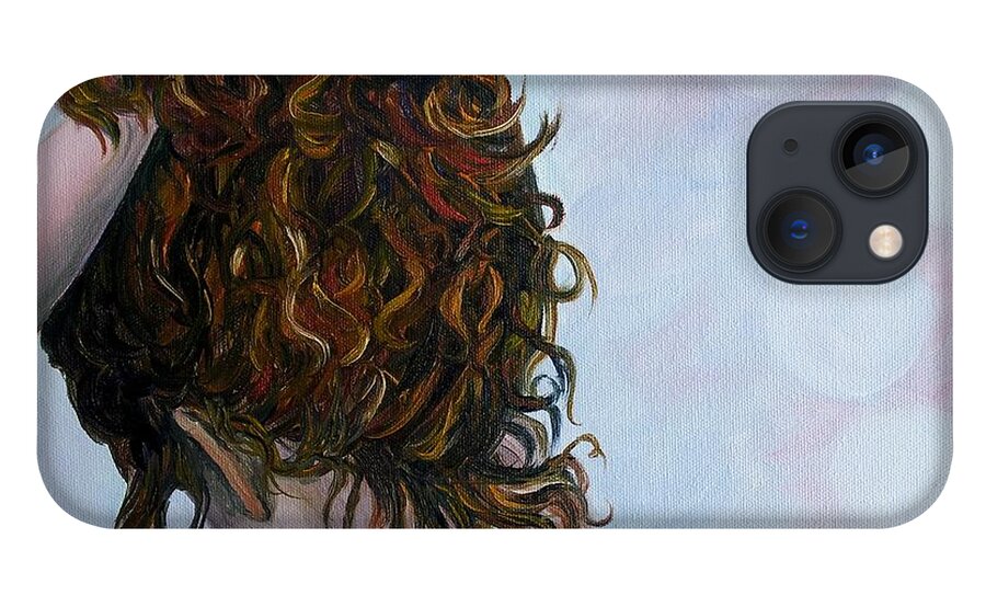 Women With Curly Hair iPhone 13 Case featuring the painting Spirit Guides by Julie Brugh Riffey