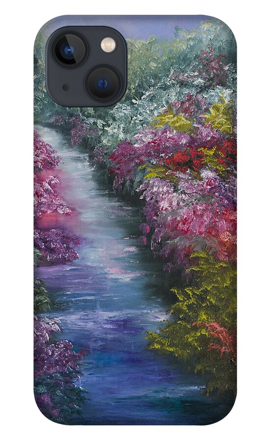 Landscape iPhone 13 Case featuring the painting Splash Of Spring by Darice Machel McGuire