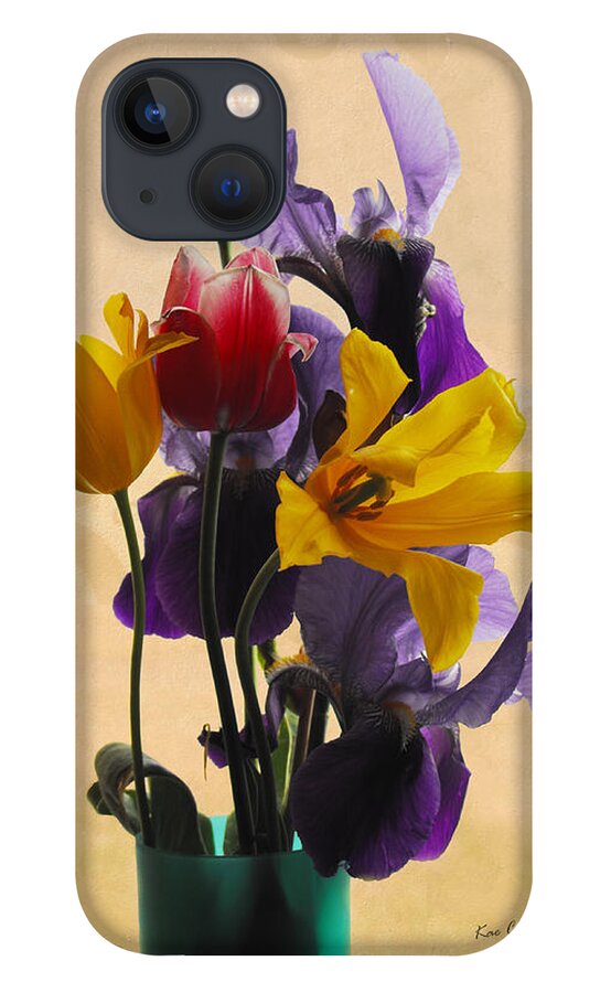 Flowers iPhone 13 Case featuring the digital art Spring Flowers by Kae Cheatham