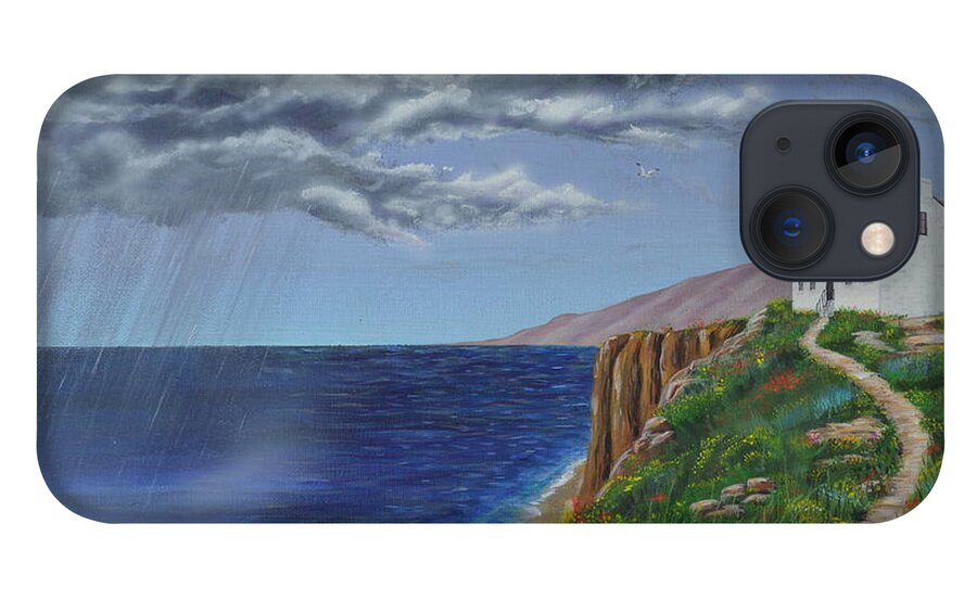 Spring iPhone 13 Case featuring the painting Spring Storm by Mary Scott