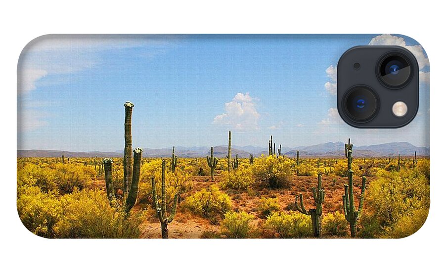 Spring Time On The Rolls. Arizona iPhone 13 Case featuring the digital art Spring Time On The Rolls - Arizona. by Tom Janca