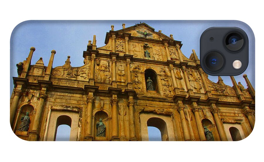 Saint iPhone 13 Case featuring the photograph St. Paul Church in Macao by Amanda Mohler