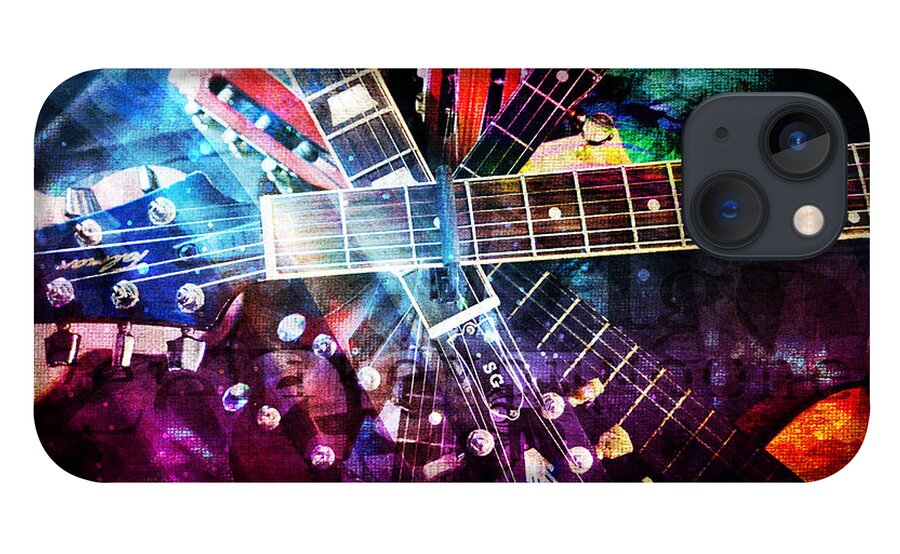Guitar iPhone 13 Case featuring the photograph Strings Attached by Randi Grace Nilsberg