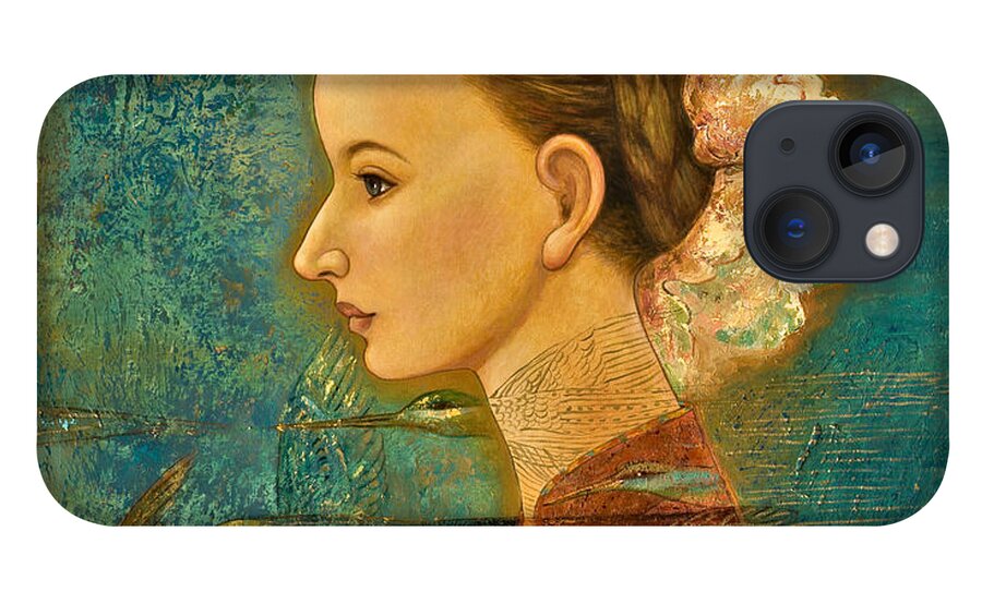 Figurative iPhone 13 Case featuring the painting Summer Song by Shijun Munns
