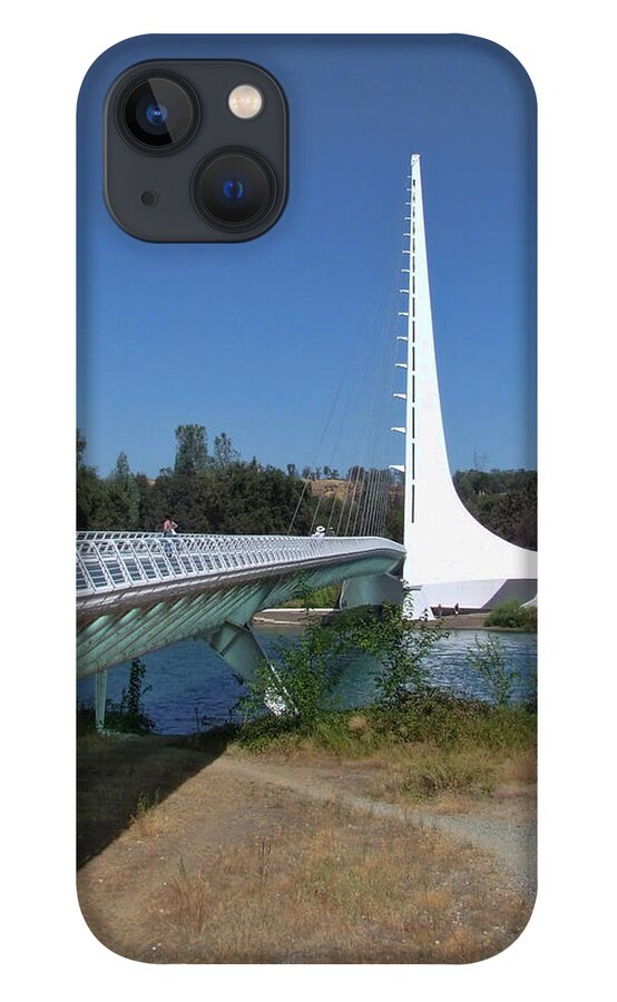 Bridge Framed Prints iPhone 13 Case featuring the photograph Sun Dial Bridge 2 by Ron Roberts
