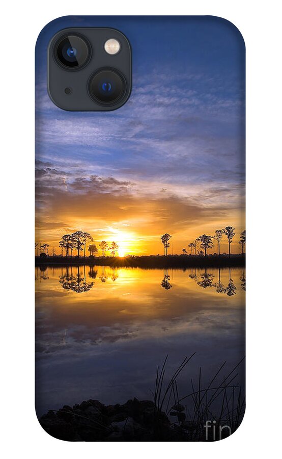 Babcock Web Wildlife Management Area iPhone 13 Case featuring the photograph Sunrise at Bacbcock Web 3 by Jane Axman