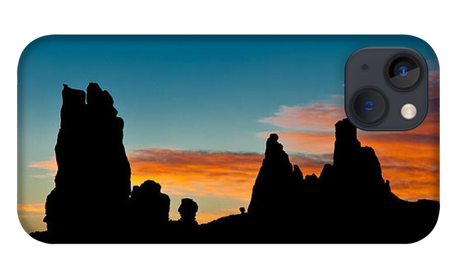Monument Valley iPhone 13 Case featuring the photograph Sunrise at Totem Pole by George Buxbaum