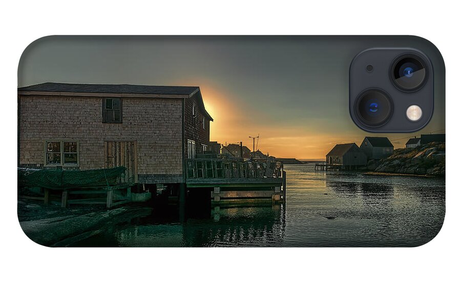 Peggy's Cove iPhone 13 Case featuring the photograph Sunset at Peggy's Cove II by Ken Morris
