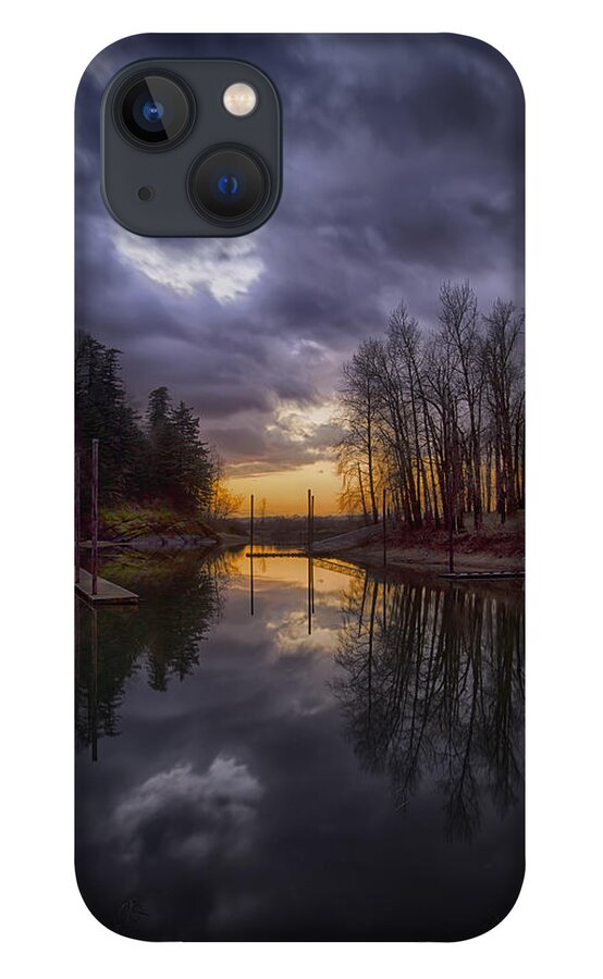 Sunset iPhone 13 Case featuring the photograph Sunset at Rooster Rock by Jon Ares
